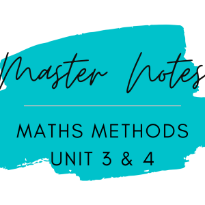 Maths Methods – Notes 2022